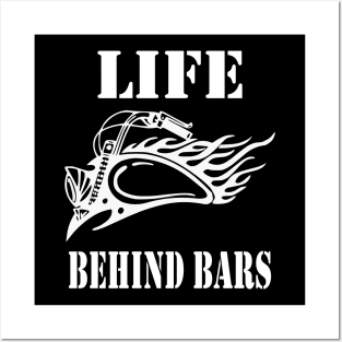 Life Behind Bars Motorcycle Design Posters and Art